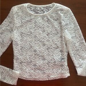 Lace long sleeve top